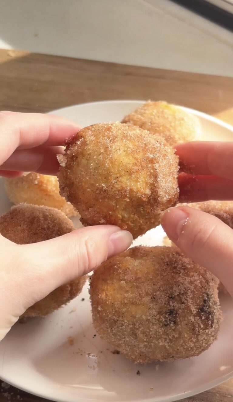 Cottage Cheese Cinnamon Sugar Donut Bites