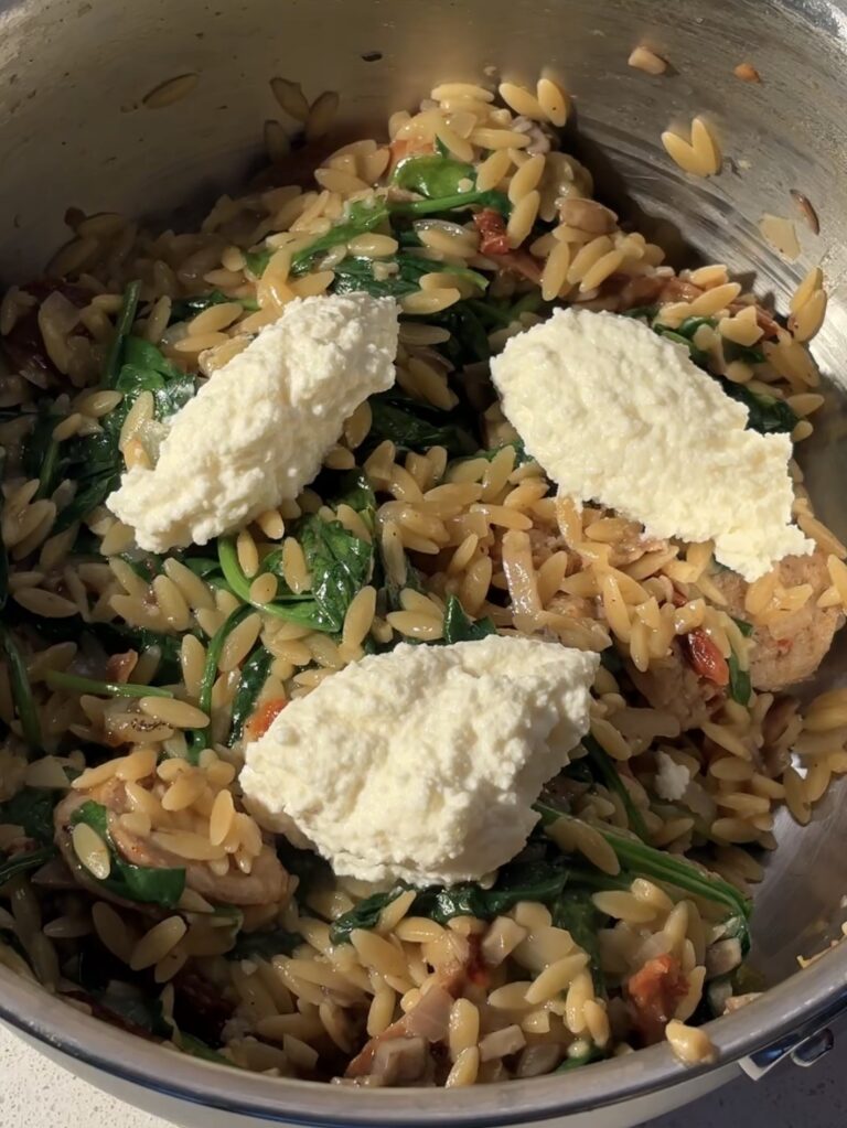 Creamy Italian Sausage Orzo