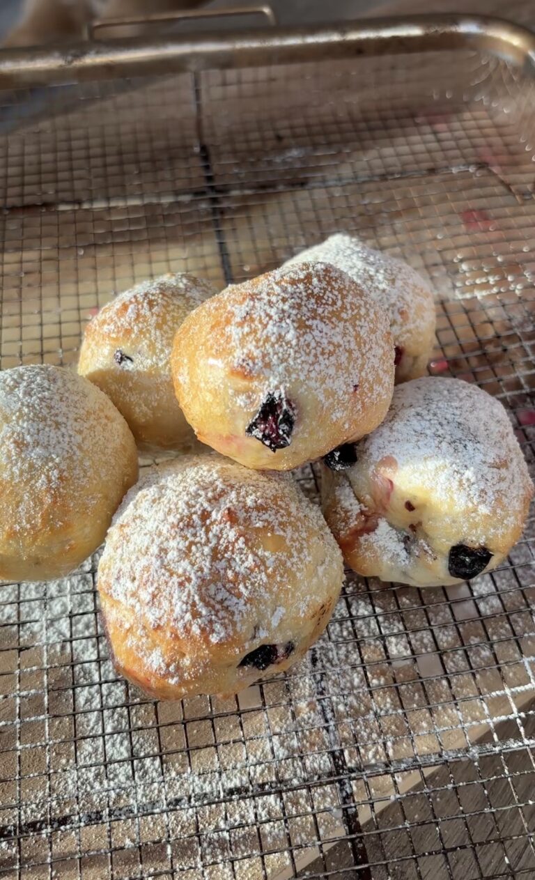 Lemon Blueberry Cottage Cheese Donut Holes