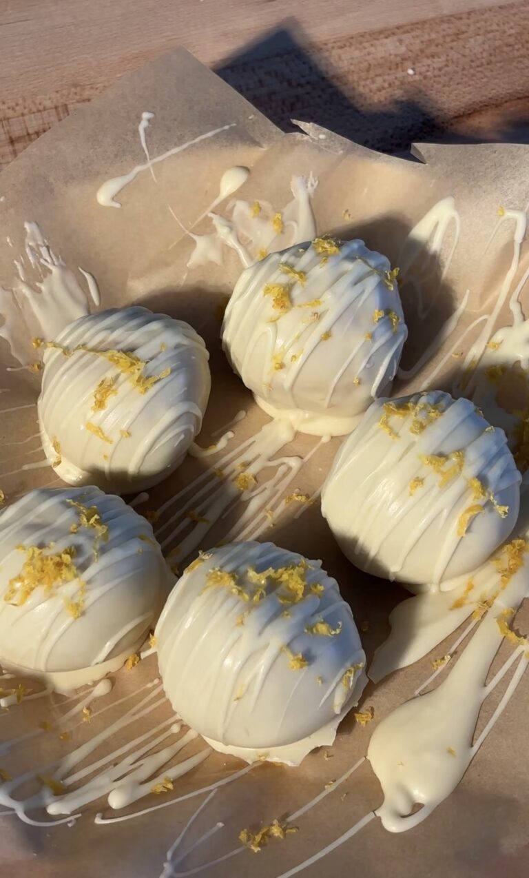 Lemon Shortbread Protein Balls