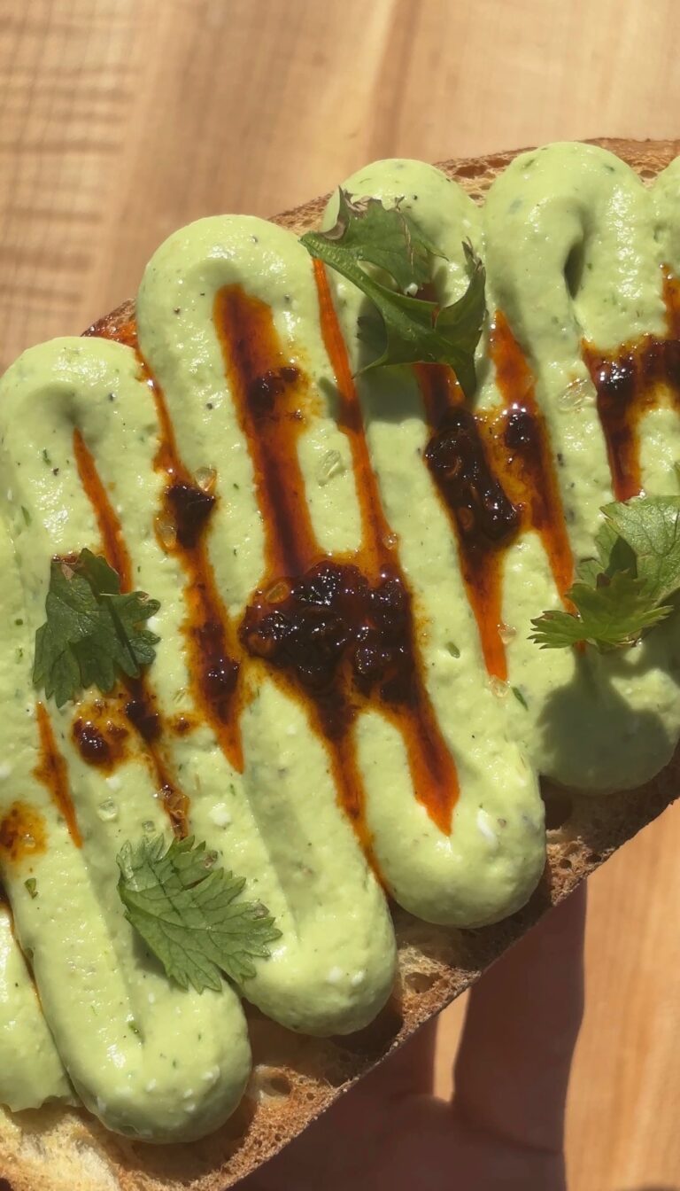 Whipped Cottage Cheese Avocado Toast