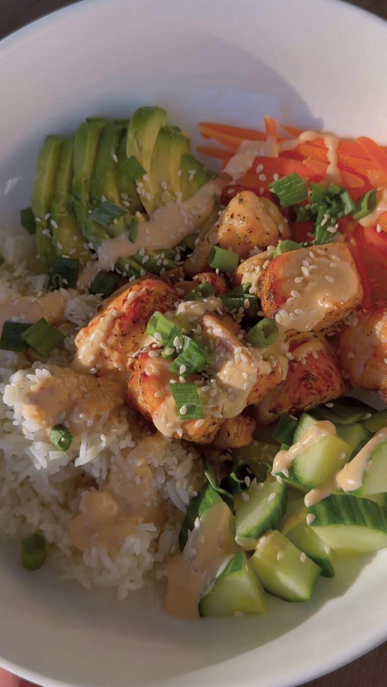 Bang Bang Salmon Rice Bowls