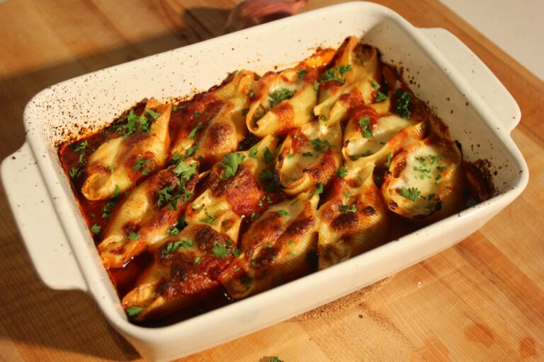 Cottage Cheese Stuffed Pasta Shells