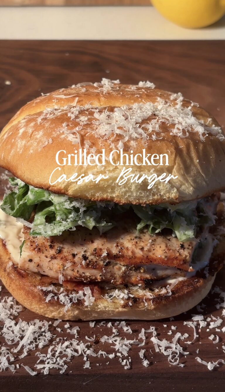 Grilled Chicken Caesar Burger