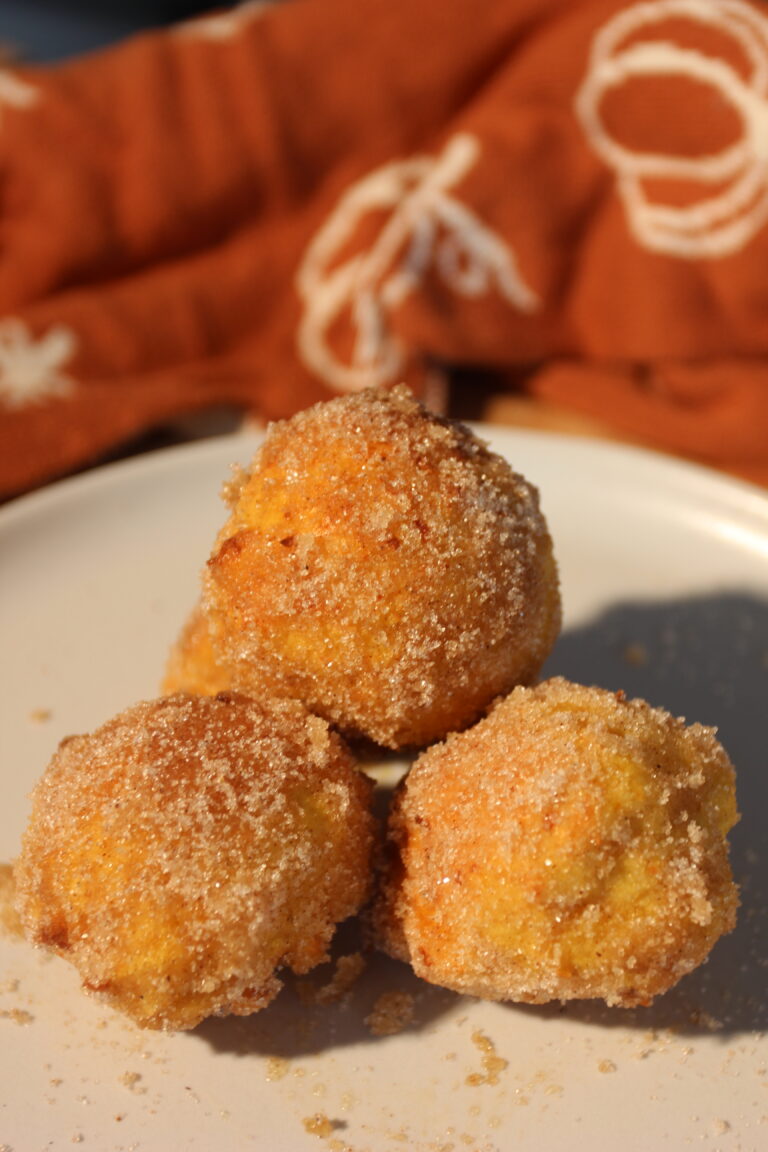Cottage Cheese Pumpkin Donut Holes